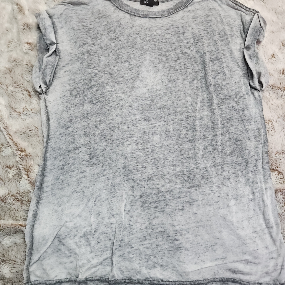 Topshop Gray Short Sleeve Tee